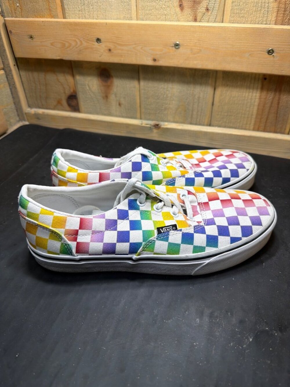 Vans Era Womens Size US 9 Multicolor Checkerboard Skate Shoes Sneakers